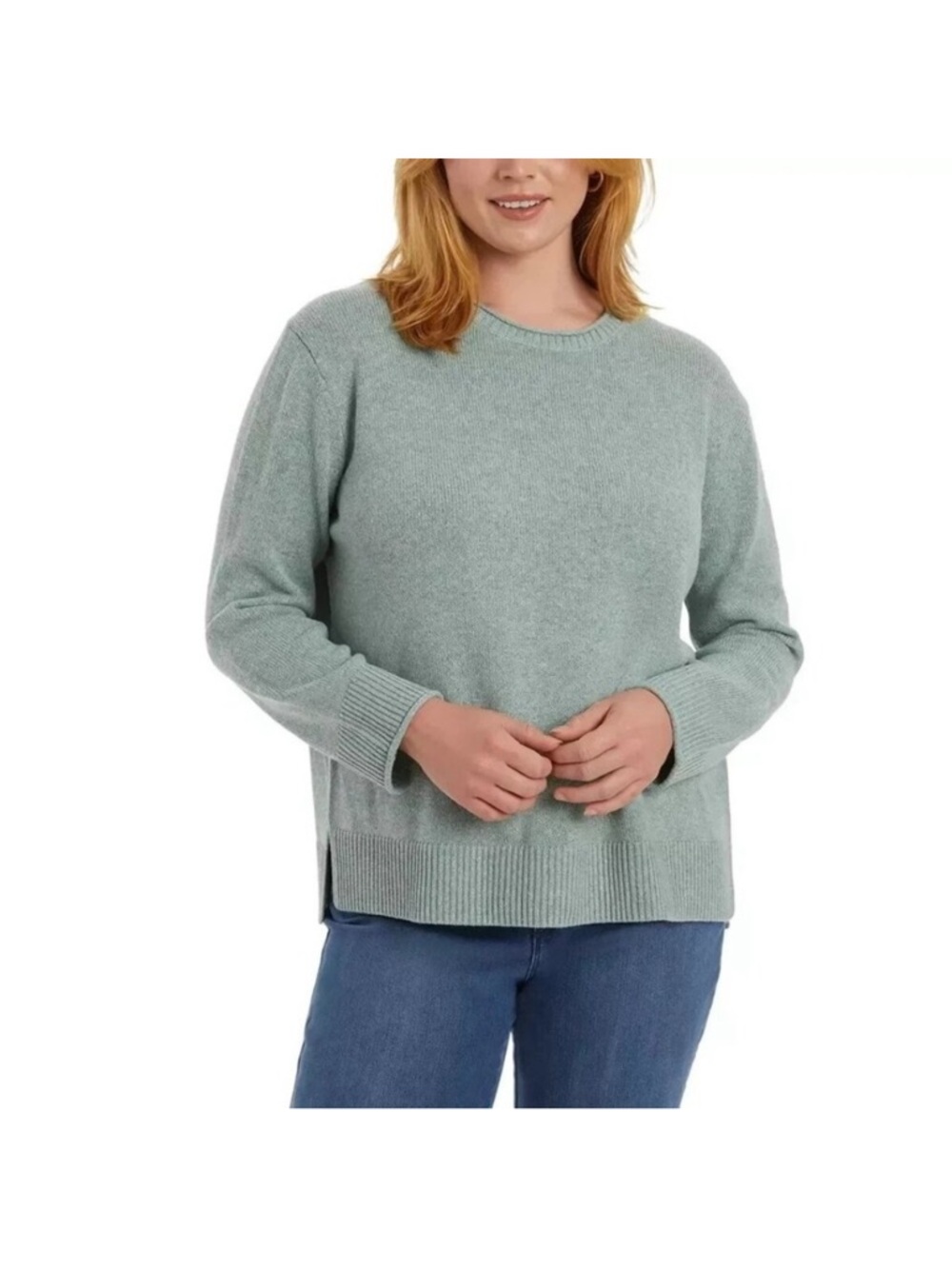 Ella Moss Relaxed Crewneck Sweater in Sage